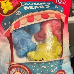 Gummy Bears Plush Toy with Blue, Pink, and Yellow Bears